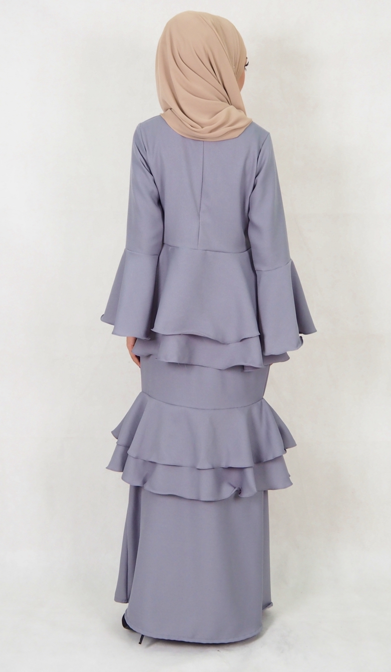 SW5118 Baju Kurung (Breastfeed) Grey