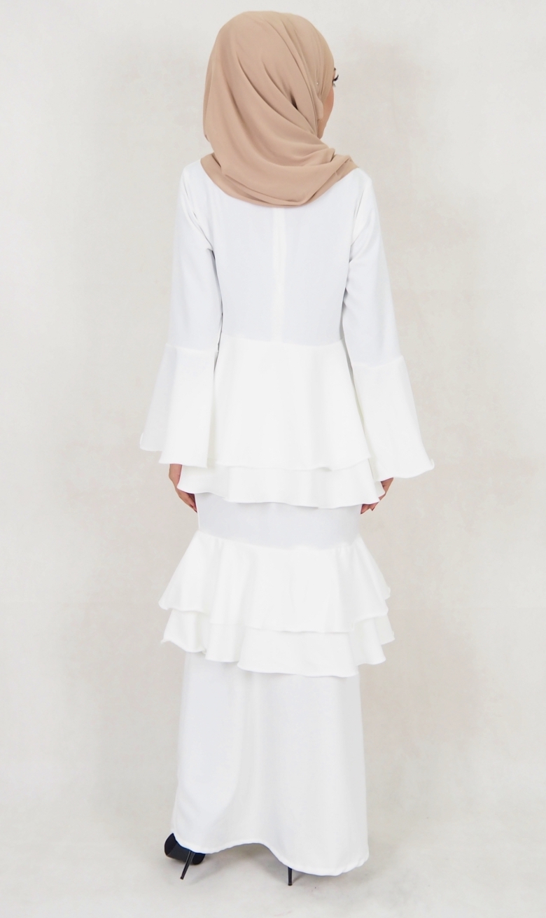 SW5118 Baju Kurung (Breastfeed) White
