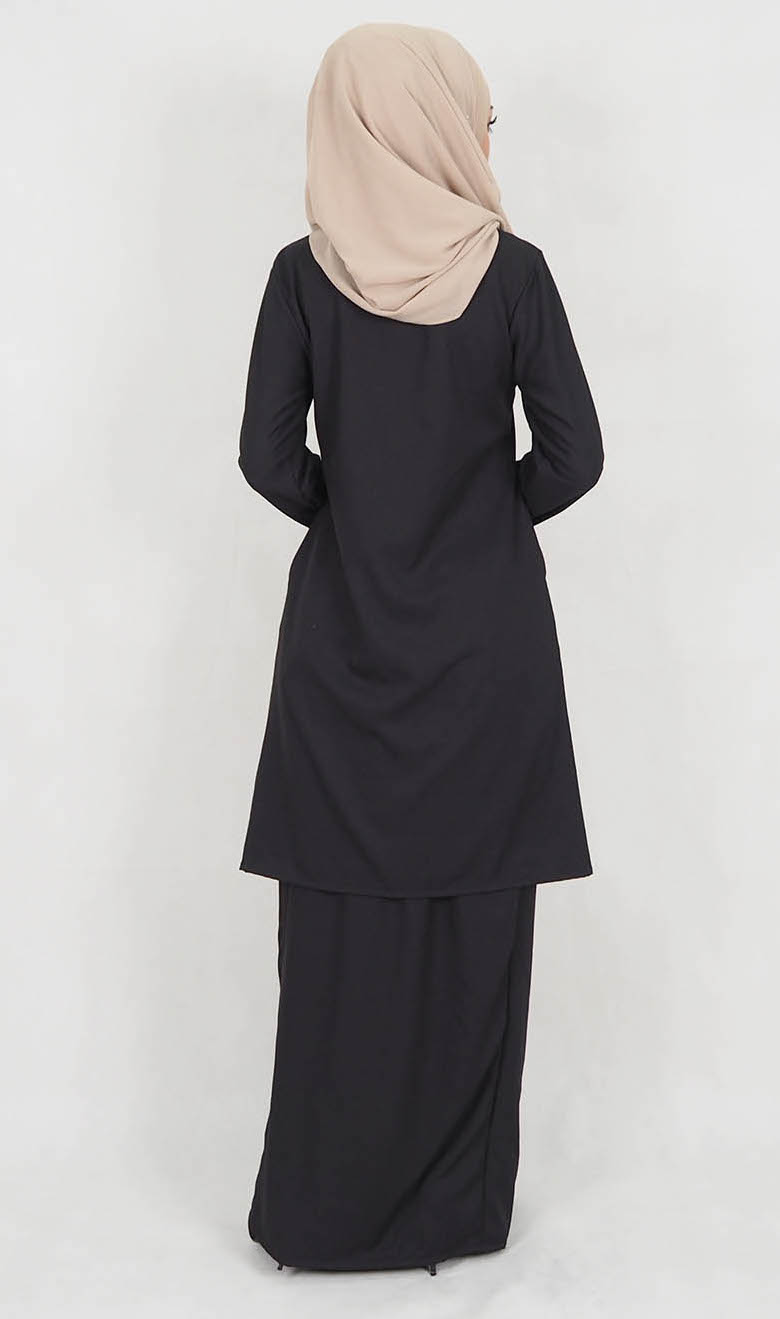 SW5119 Baju Kurung (Breastfeed) Black