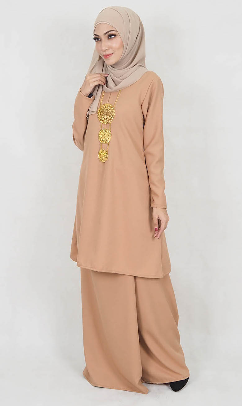 SW5119 Baju Kurung (Breastfeed) Dark Brown