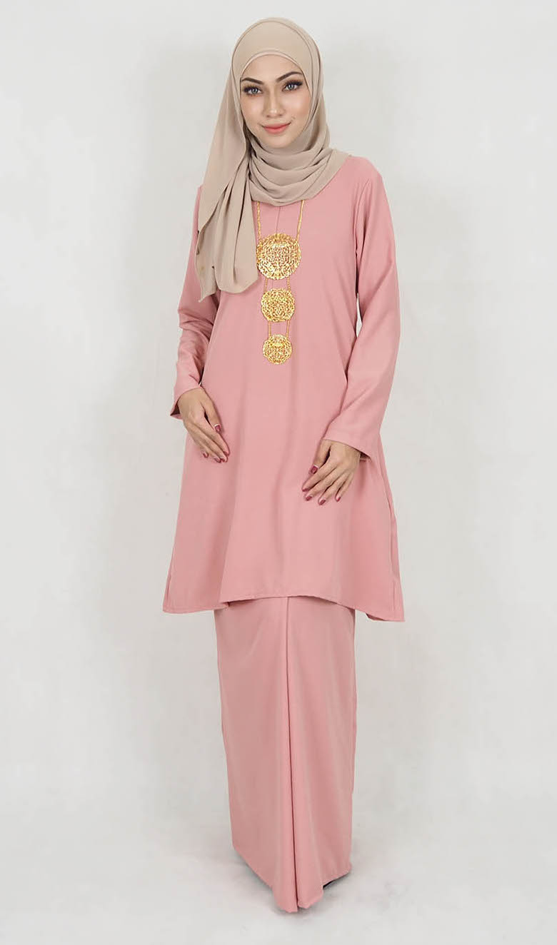 SW5119 Baju Kurung (Breastfeed) Dusty Pink