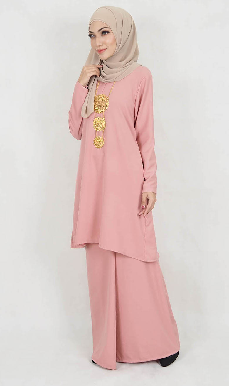 SW5119 Baju Kurung (Breastfeed) Dusty Pink