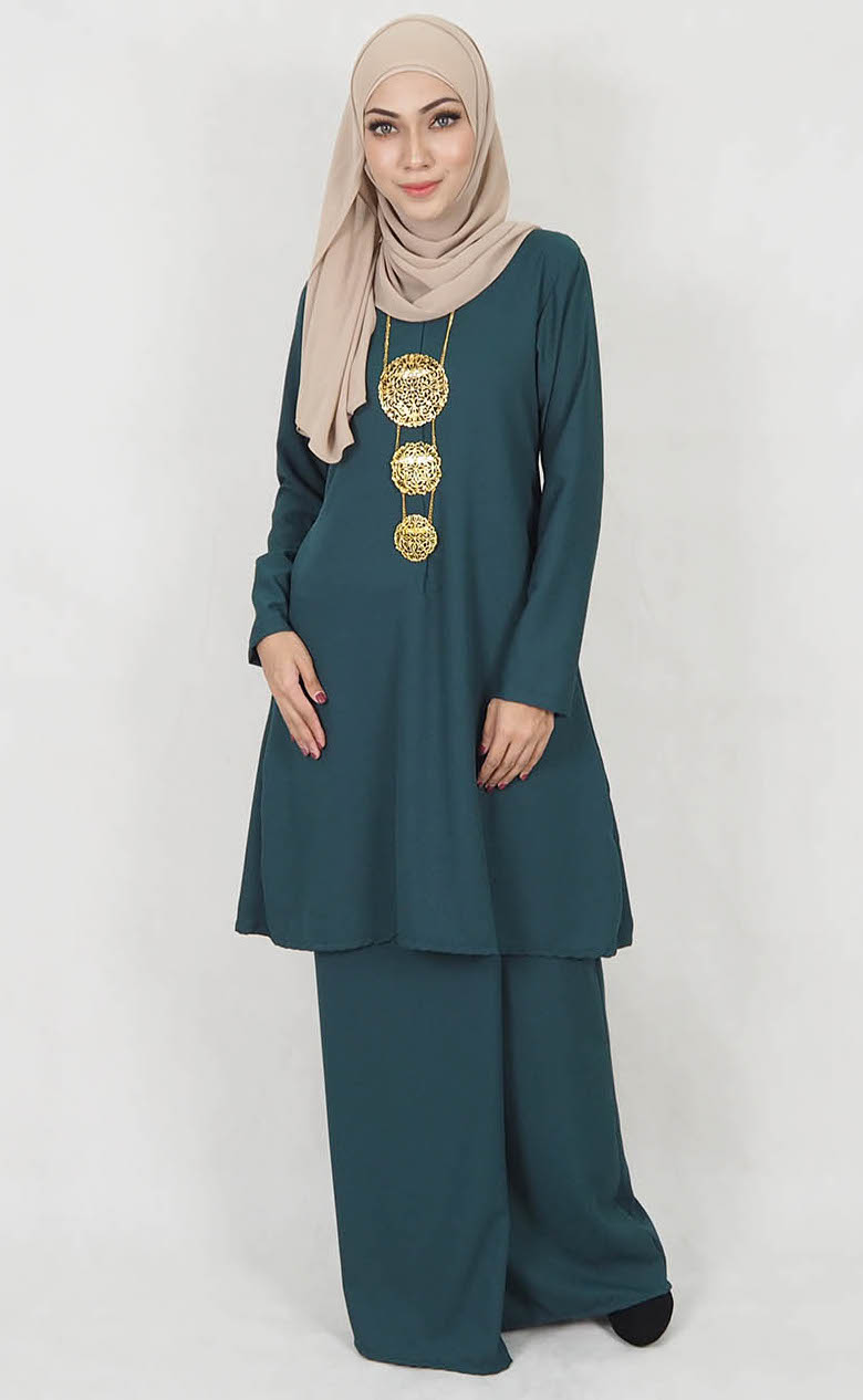 SW5119 Baju Kurung (Breastfeed) Emerald Green