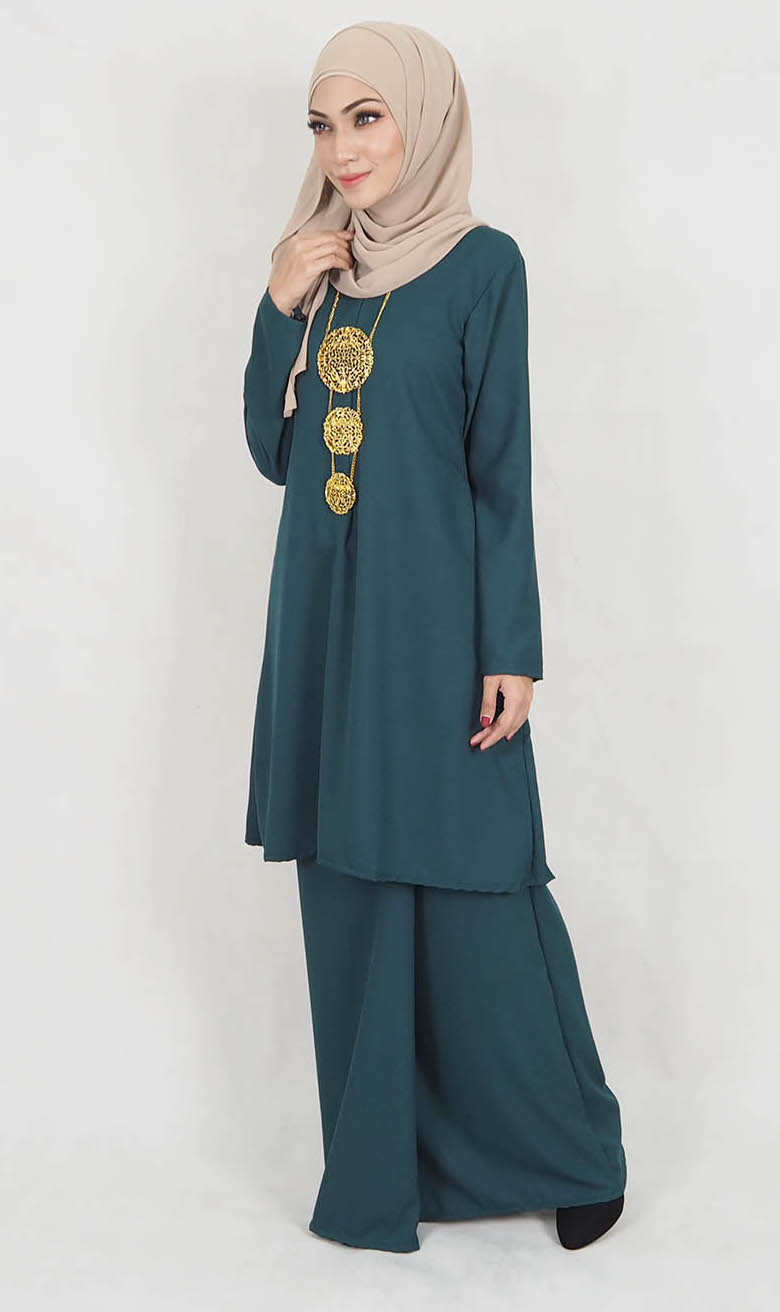 SW5119 Baju Kurung (Breastfeed) Emerald Green