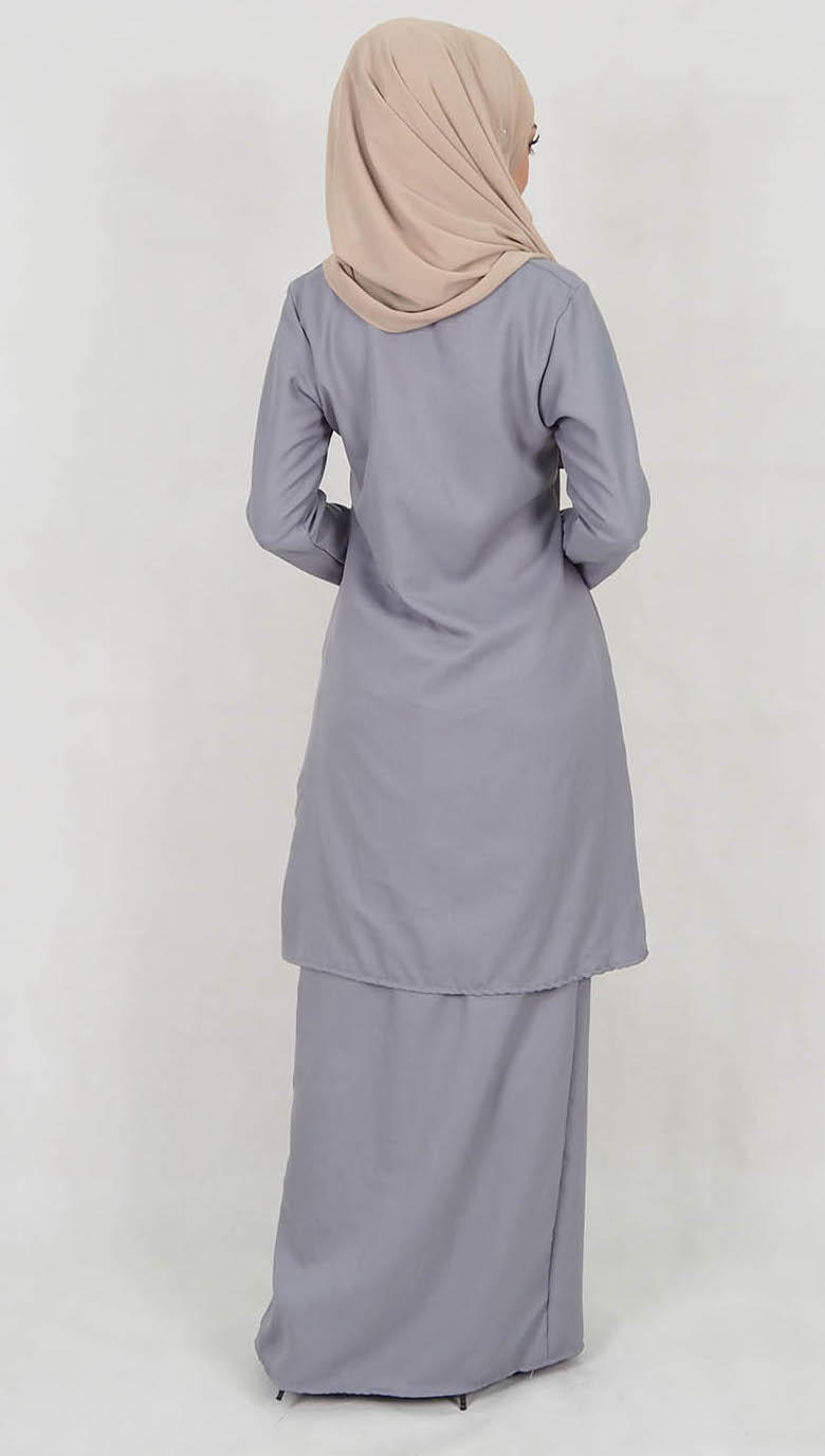 SW5119 Baju Kurung (Breastfeed) Grey
