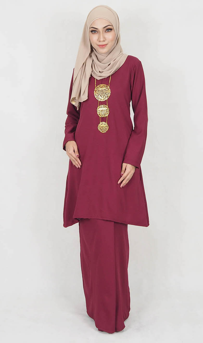 SW5119 Baju Kurung (Breastfeed) Maroon