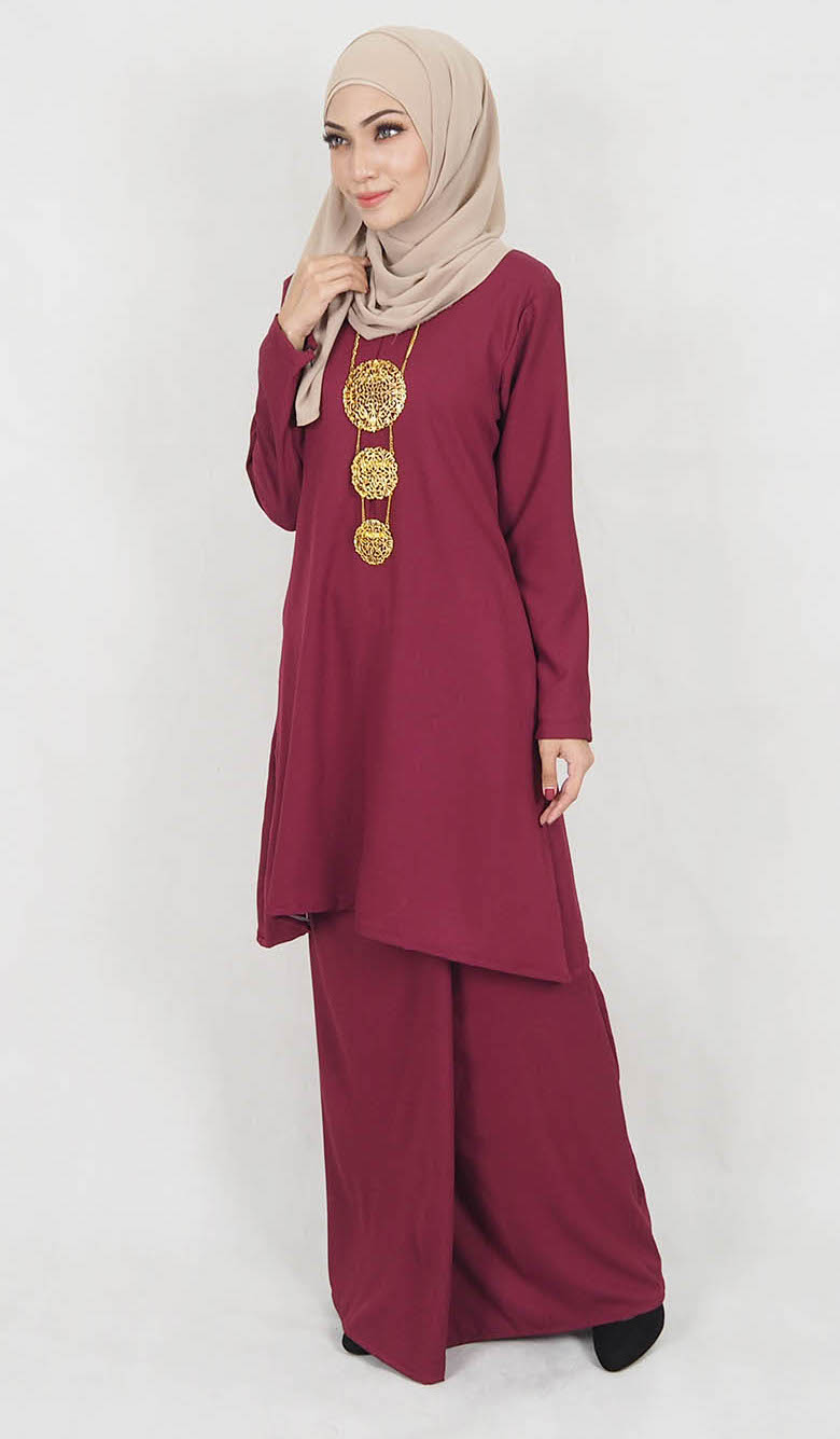 SW5119 Baju Kurung (Breastfeed) Maroon