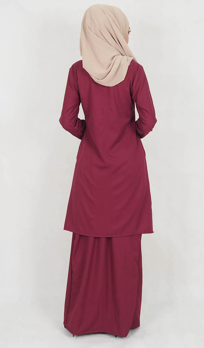 SW5119 Baju Kurung (Breastfeed) Maroon