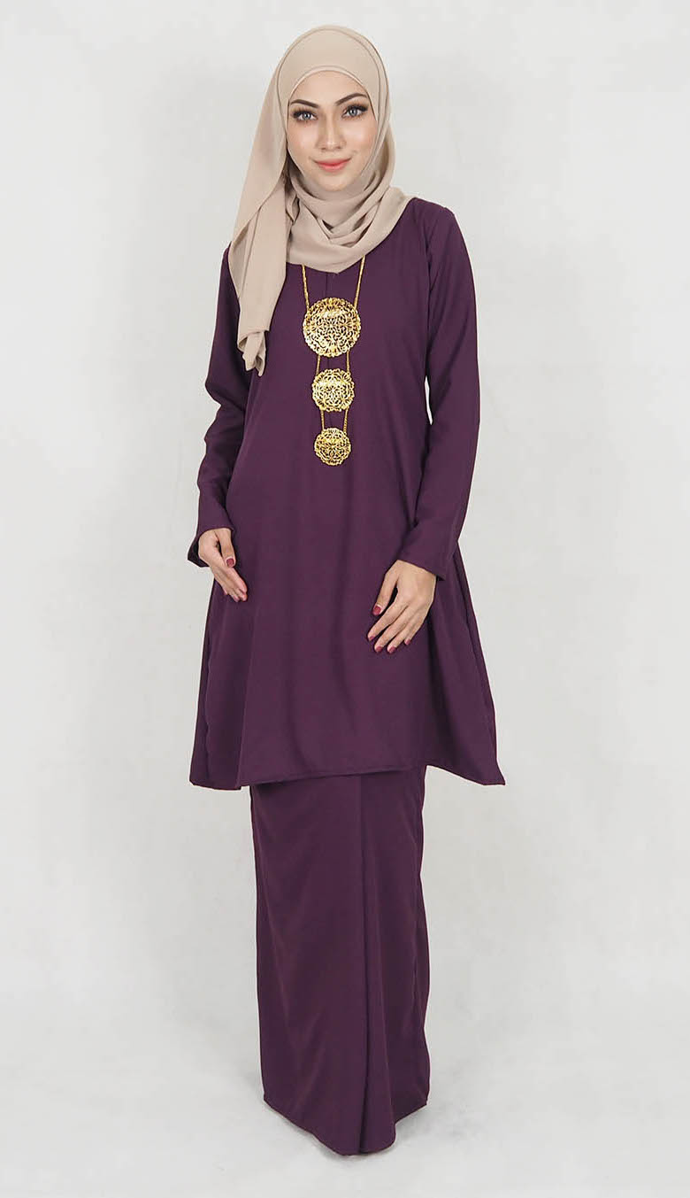 SW5119 Baju Kurung (Breastfeed) Purple