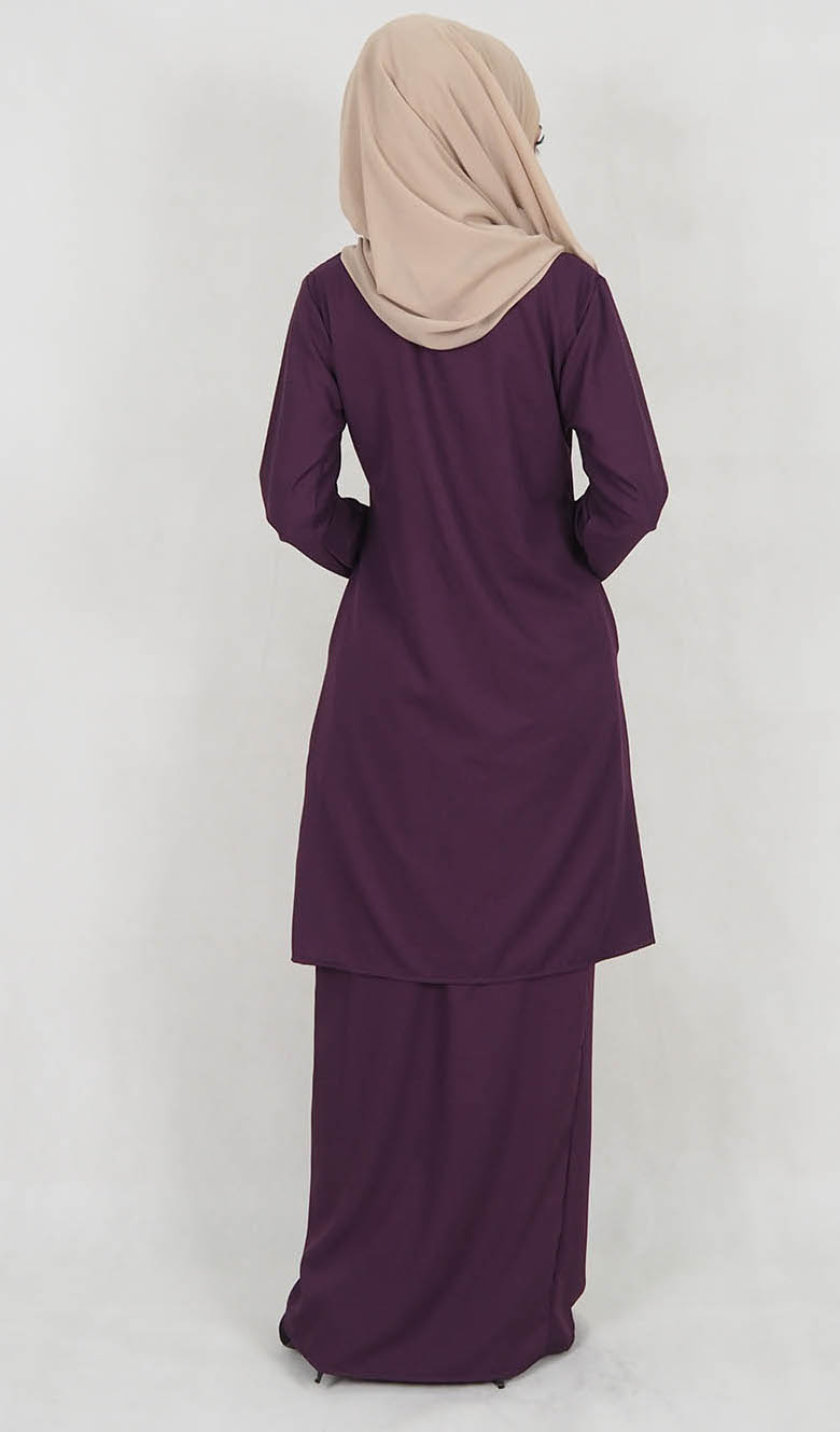 SW5119 Baju Kurung (Breastfeed) Purple