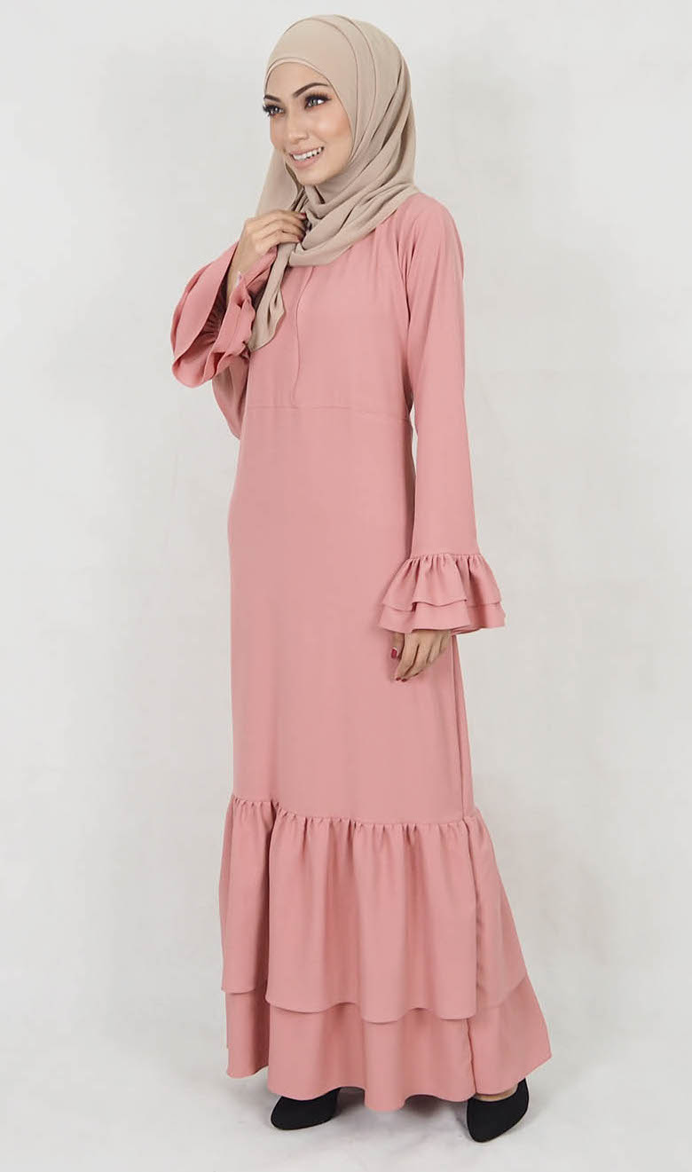 SW5120 Jubah (Breastfeed) Dusty Pink
