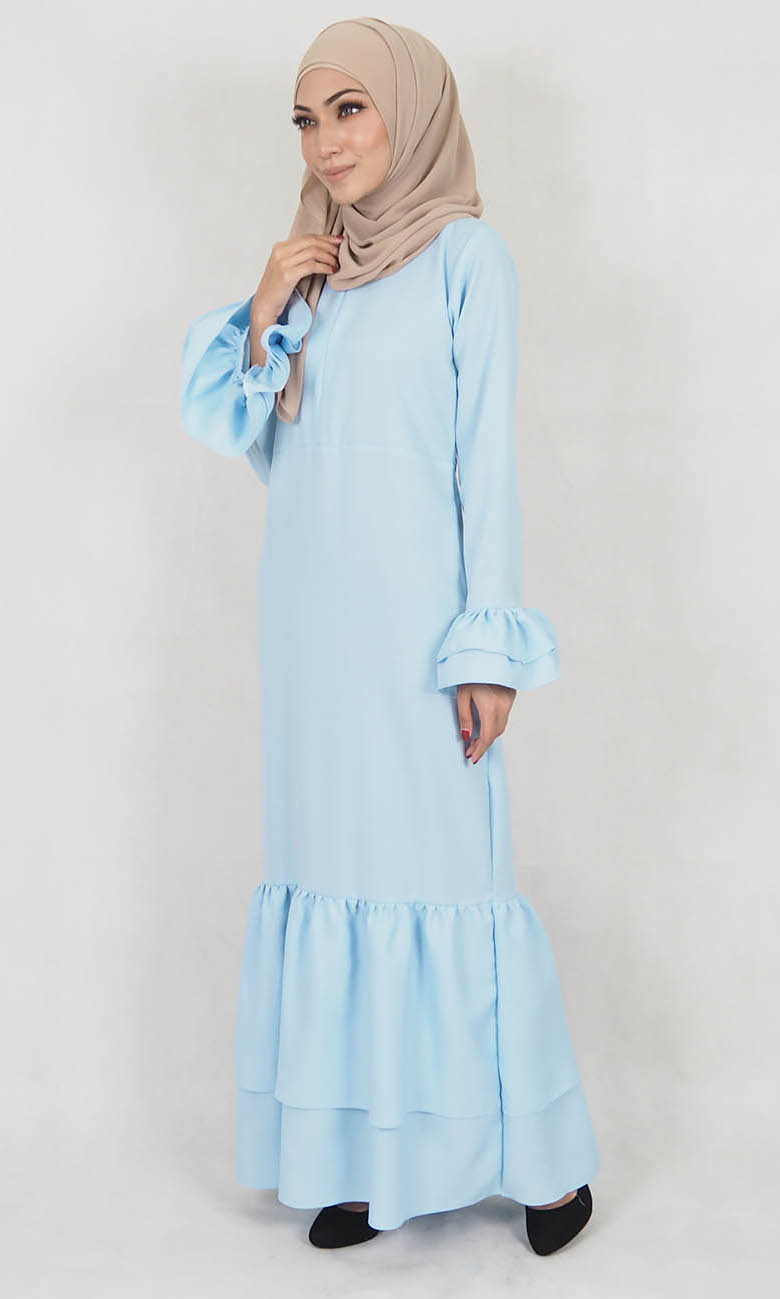 SW5120 Jubah (Breastfeed) Light Blue