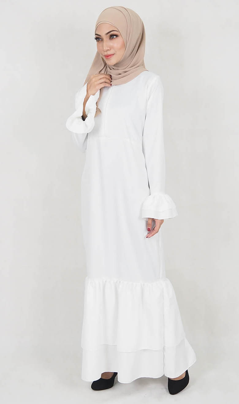 SW5120 Jubah (Breastfeed) White