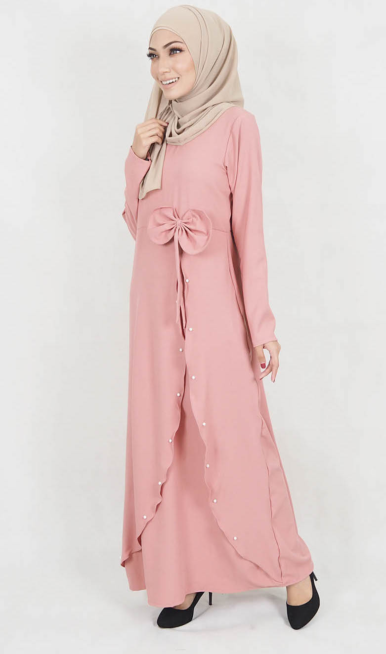 SW5121 Jubah (Breastfeed) Dusty Pink