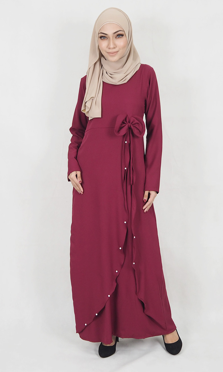 SW5121 Jubah (Breastfeed) Maroon
