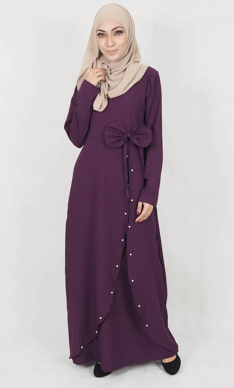 SW5121 Jubah (Breastfeed) Purple