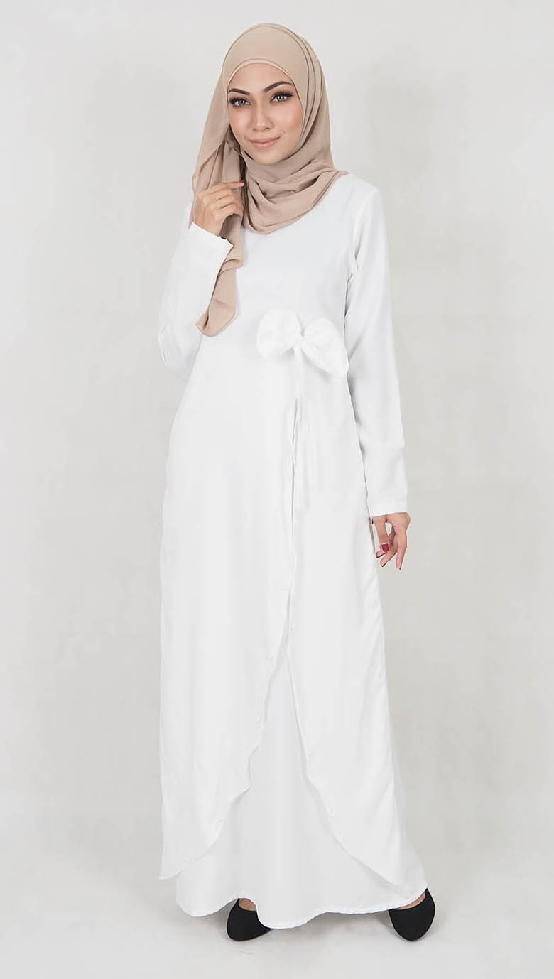 SW5121 Jubah (Breastfeed) White