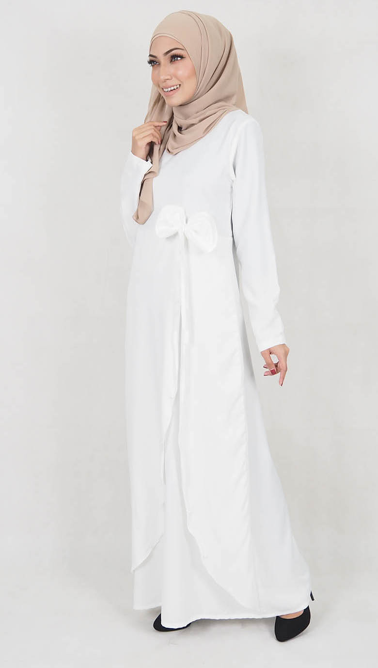 SW5121 Jubah (Breastfeed) White