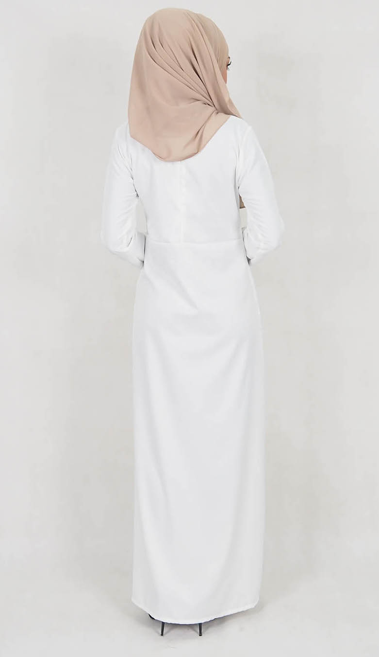 SW5121 Jubah (Breastfeed) White