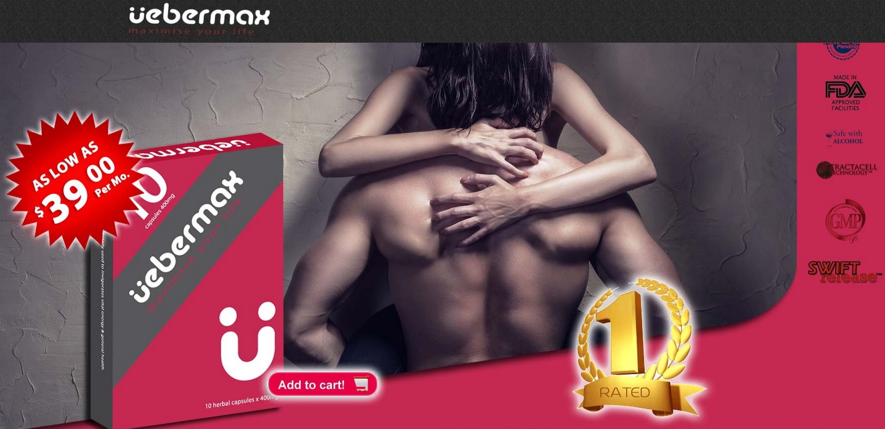 VS004 UEBERMAX : Hard Rock For Man (10 pills per box)