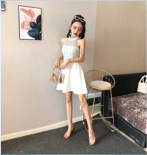 GW2301 Sexy Dress White