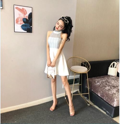 GW2301 Sexy Dress White