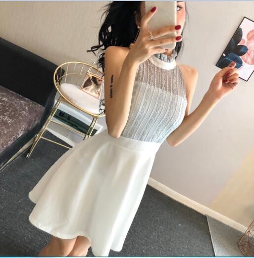 GW2301 Sexy Dress White