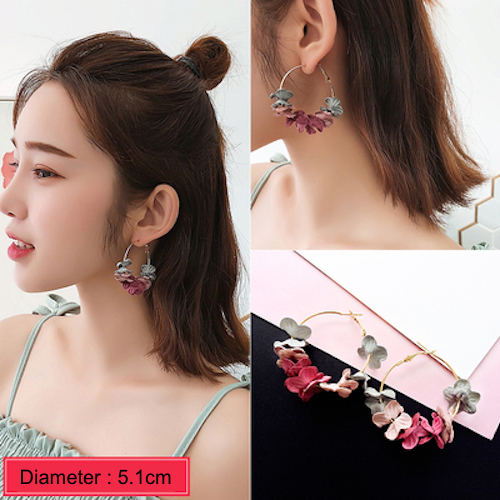 ST-604 Korea Fashion Earring Floral
