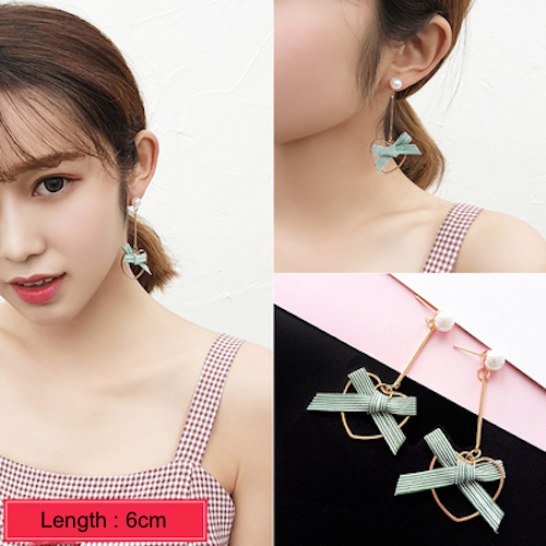 ST-608 Korea Fashion Earring Ribbon