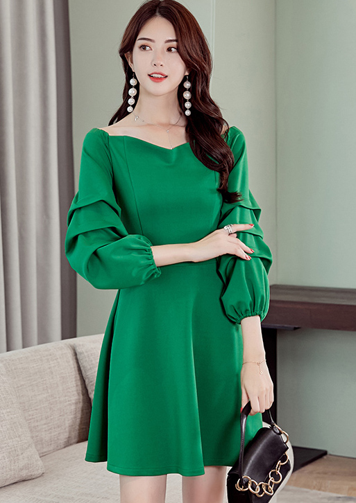 ST-614 Lovely Dress Green