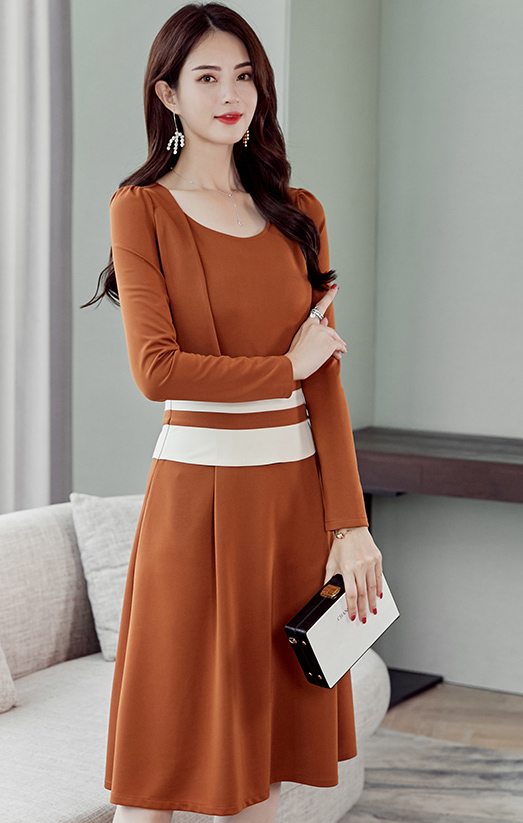 ST-615 Charming Dress Brown