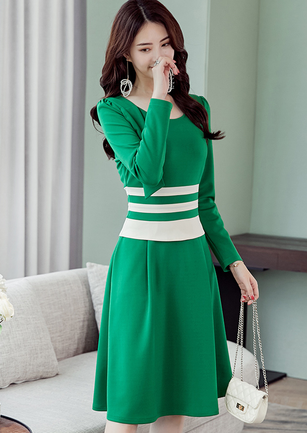 ST-615 Charming Dress Green