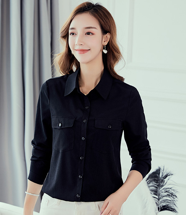 ST-616 Trendy Blouse Black