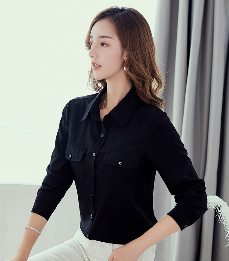 ST-616 Trendy Blouse Black