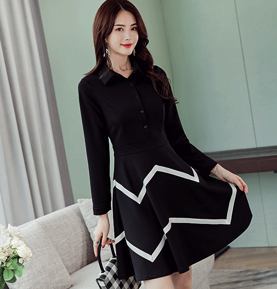 ST-617 Pretty Dress Black