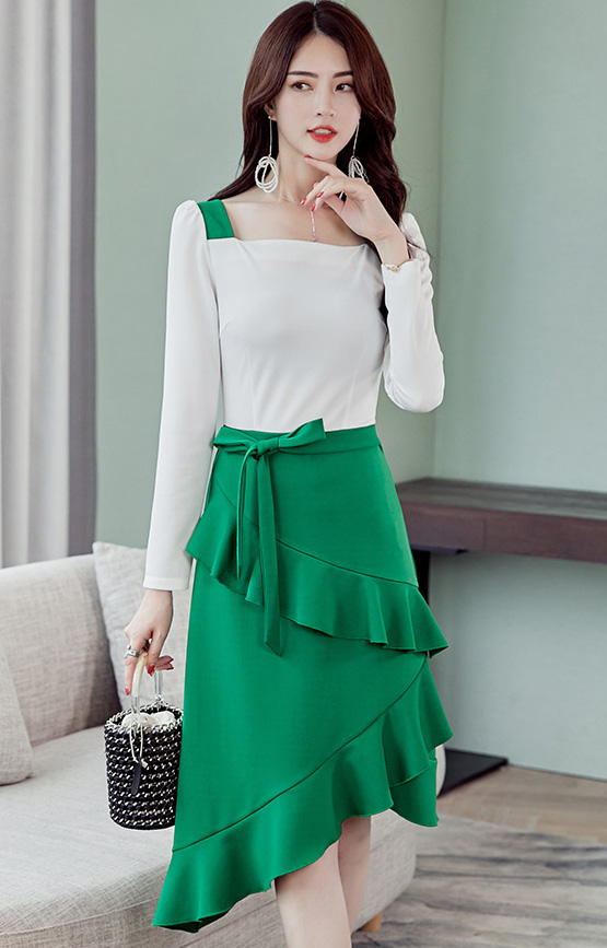 ST-619 Charming Dress Green