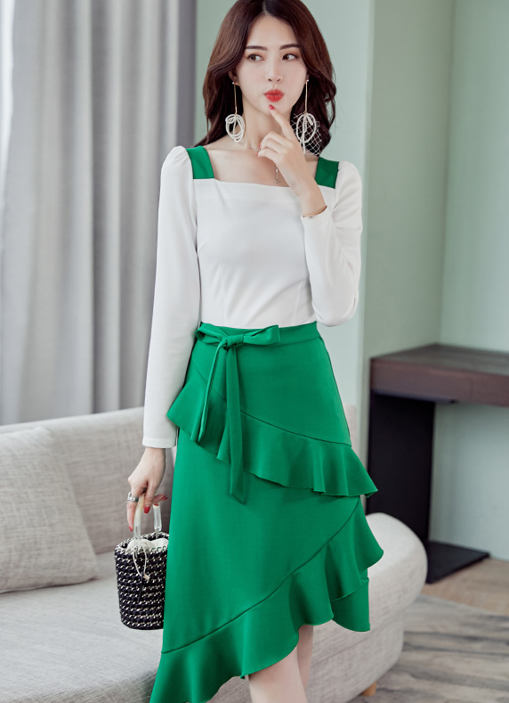 ST-619 Charming Dress Green