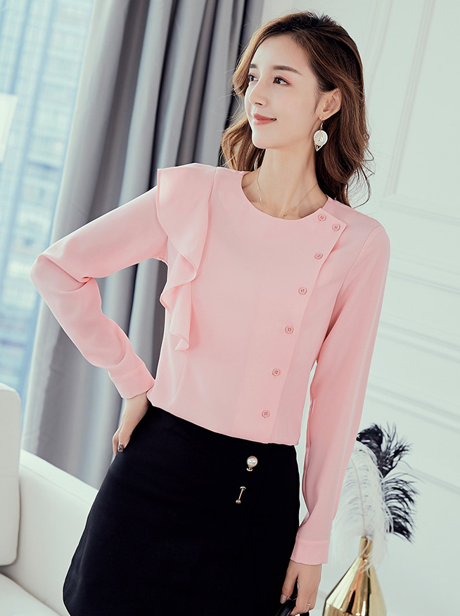 ST-621 Trendy Blouse Pink