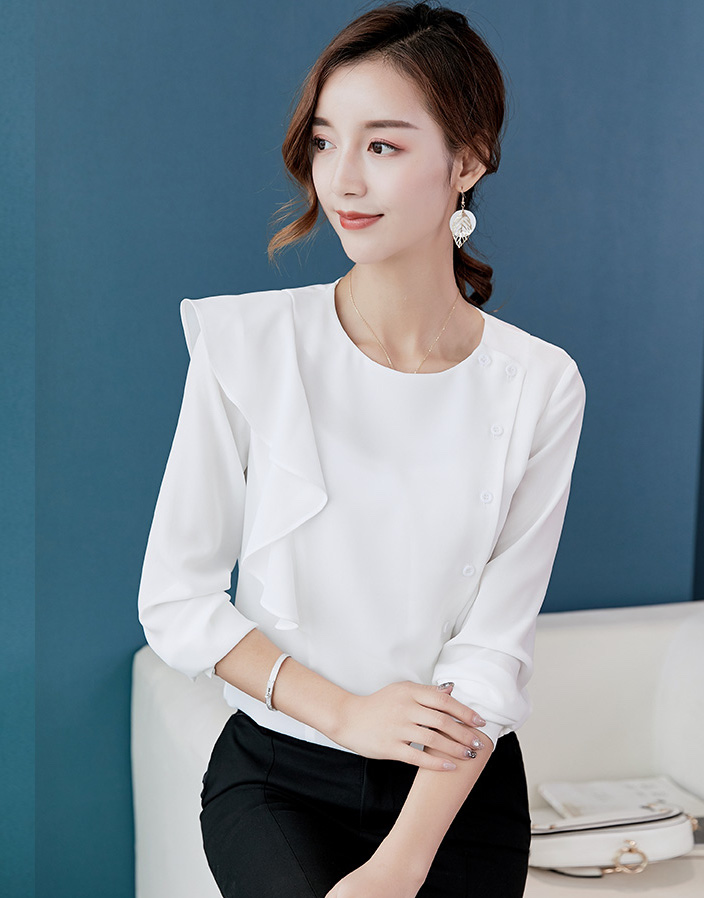 ST-621 Trendy Blouse White