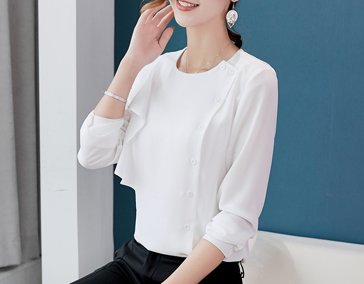 ST-621 Trendy Blouse White
