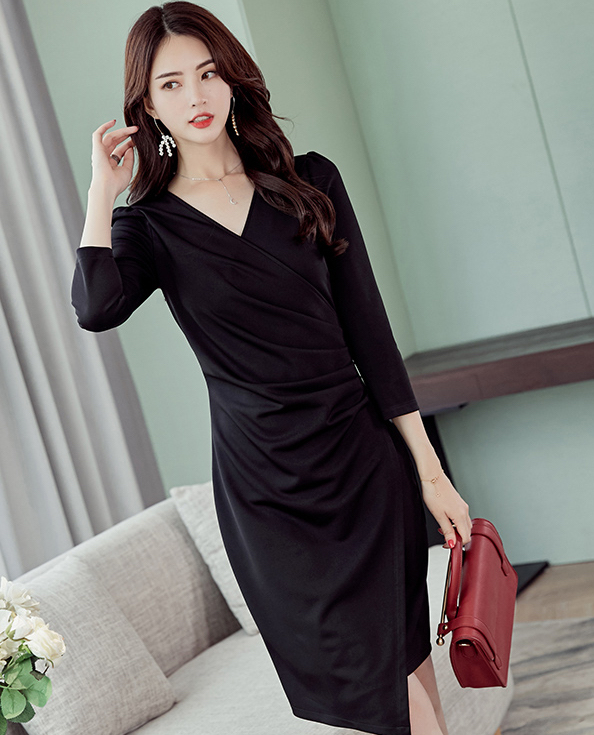 ST-623 Elegant Dress Black