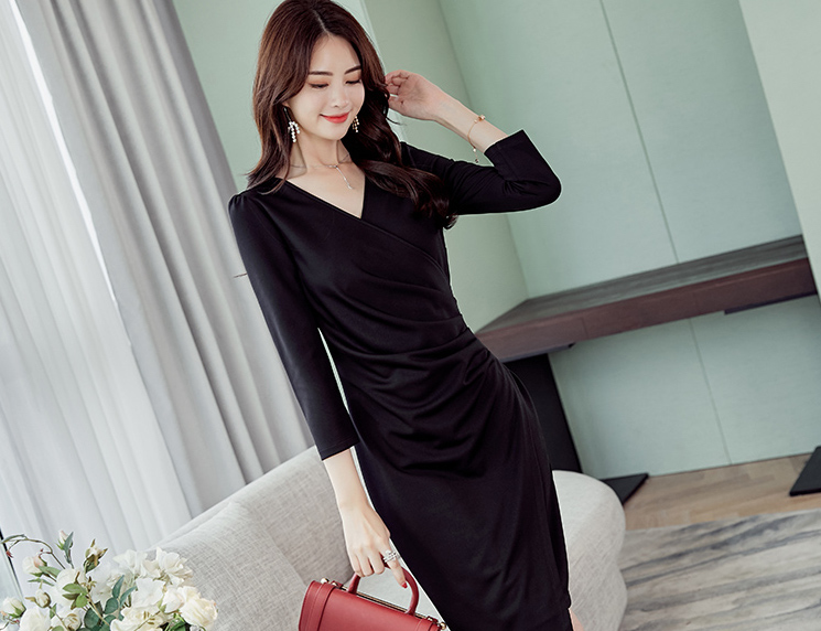 ST-623 Elegant Dress Black