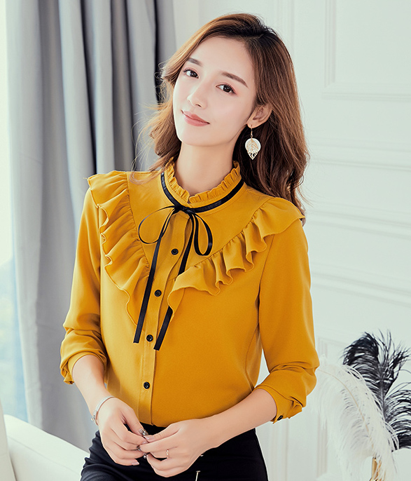 ST-624 Pretty Blouse Mustard
