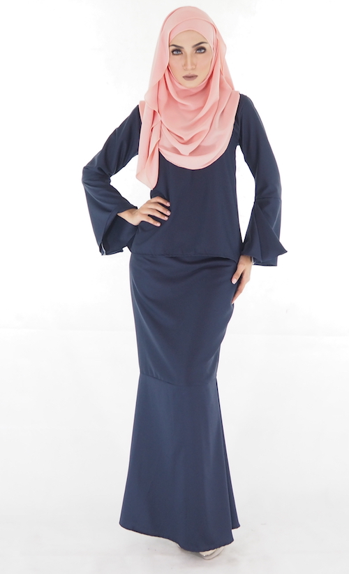 SW4020 Baju Kurung Dark Blue