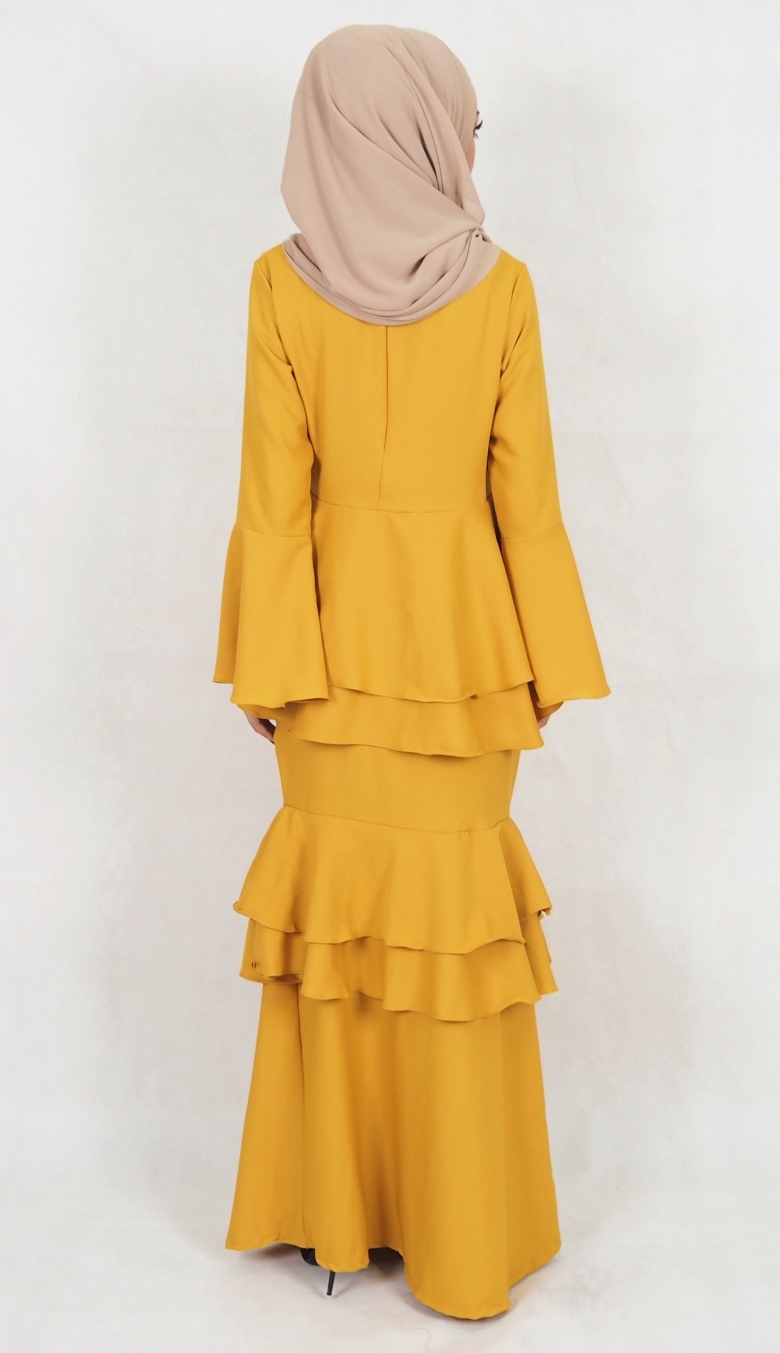 SW5122 Baju Kurung (Breastfeed Plus Size) Mustard