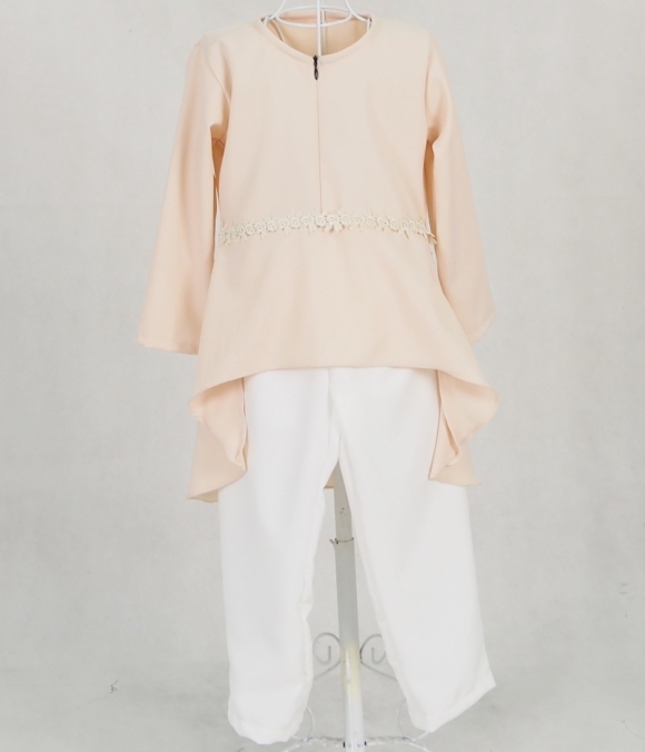 SW5123 Kid's Blouse & Pant Cream