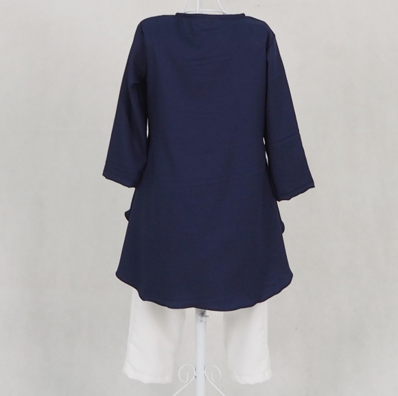 SW5123 Kid's Blouse & Pant Navy