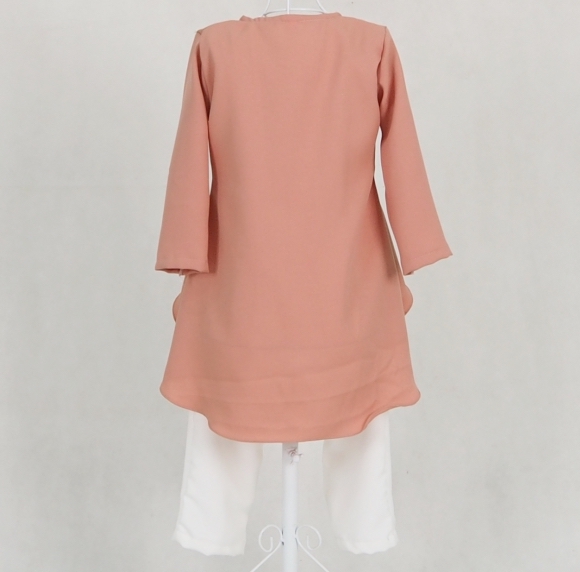 SW5123 Kid's Blouse & Pant Peach