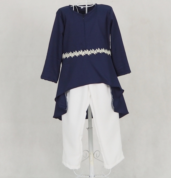 SW5124 Kid's Blouse & Pant Navy