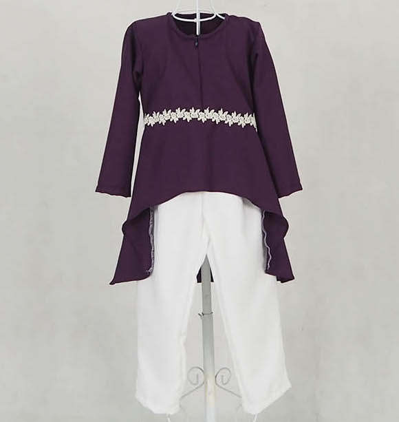 SW5124 Kid's Blouse & Pant Purple
